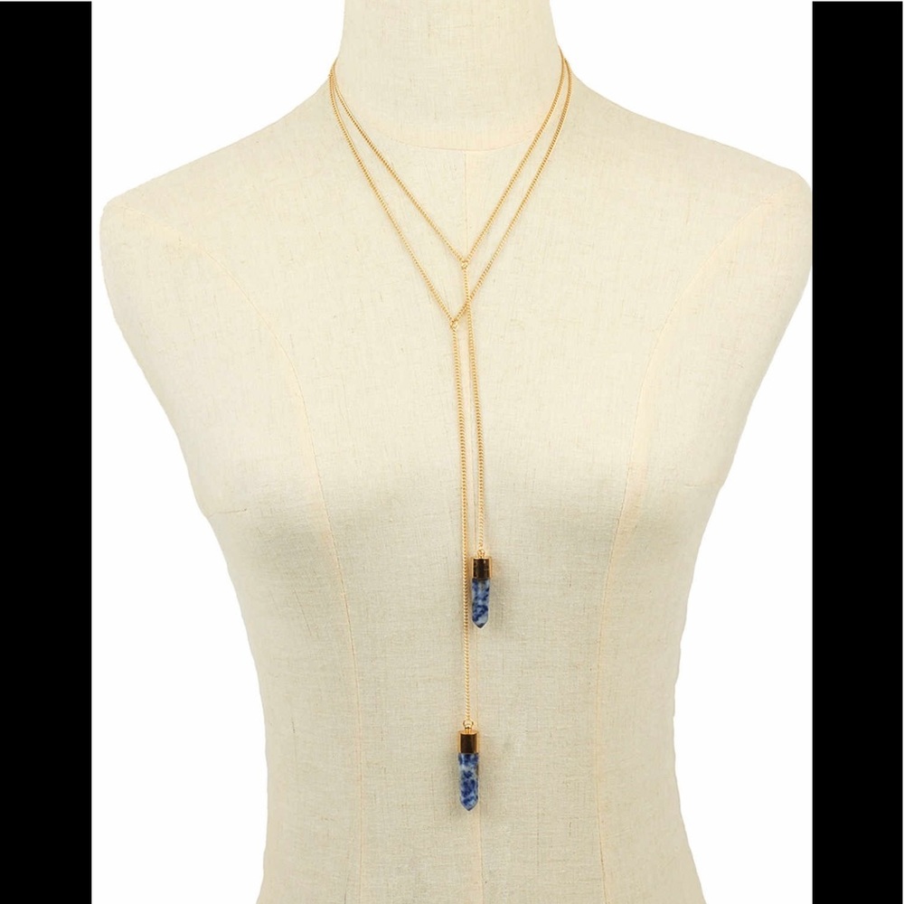 NWT Double Layer Blue Lapis Necklace